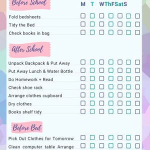 daily checklist rayyan