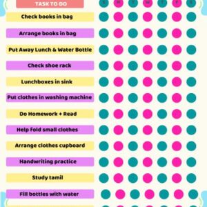 daily chore chart ridhwan