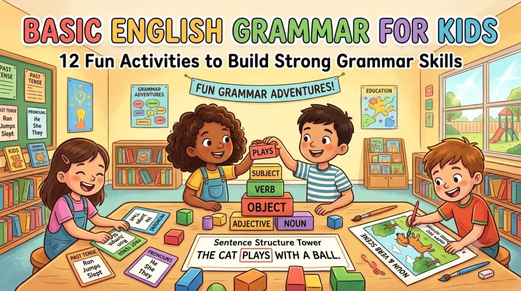basic english grammar for kids reusable grammar binder