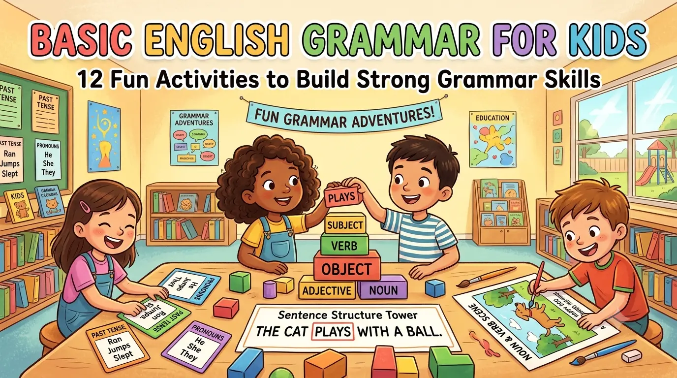 basic english grammar for kids reusable grammar binder